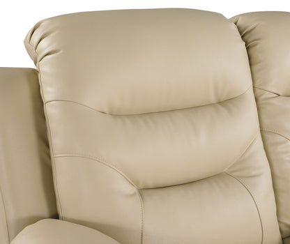 Global United Leather Air Upholstered Chair with Fiber Back