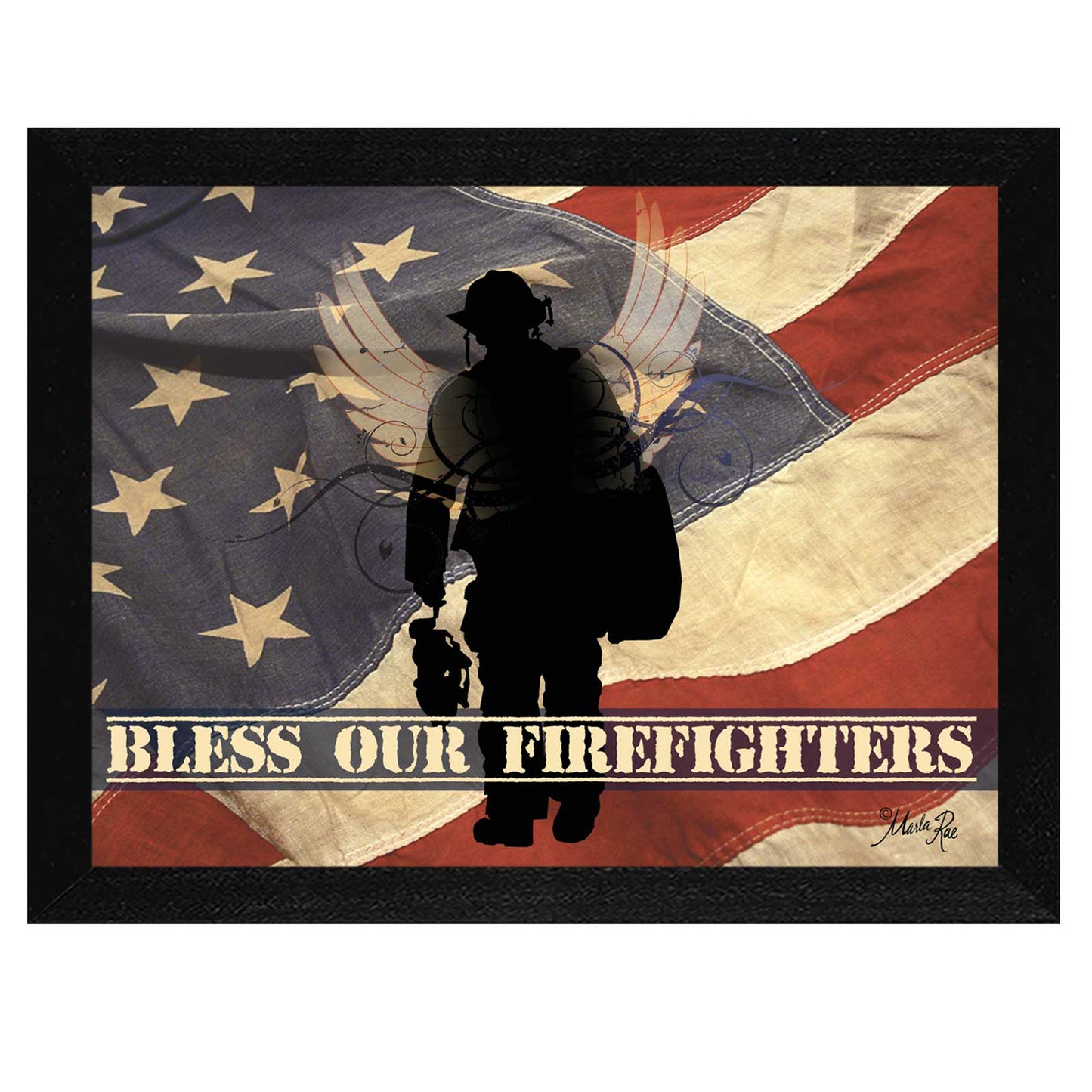 "Bless our Firefighters" Wall Decor By Marla Rae