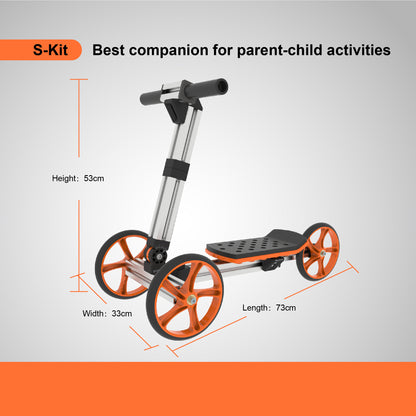 KidRock Constructible Kit 20 in 1 Kids Balance Bike No Pedals Toys for 1 to 4 Year Old Engineering Building Kit Kids Sit/Stand Scooter Most Popular S-Kit (Not Electric)