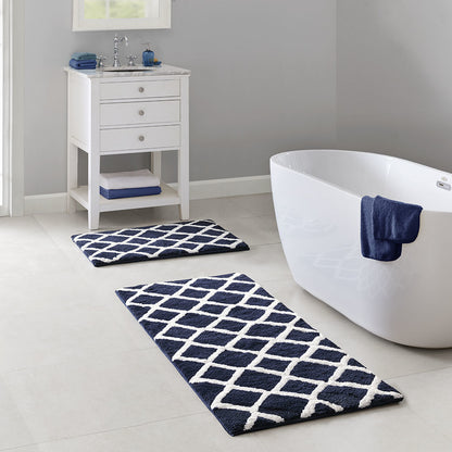 Reversible High Pile Tufted Microfiber Bath Rug