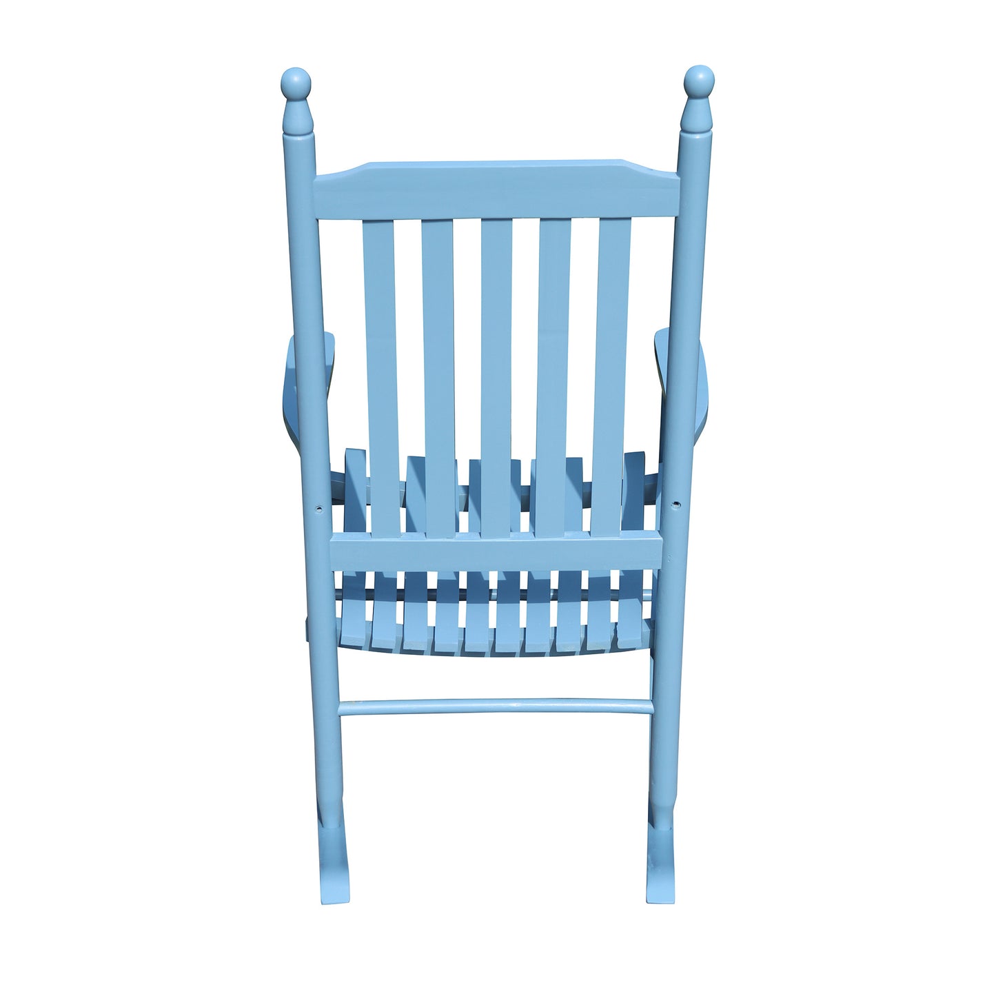 wooden porch rocker chair blue