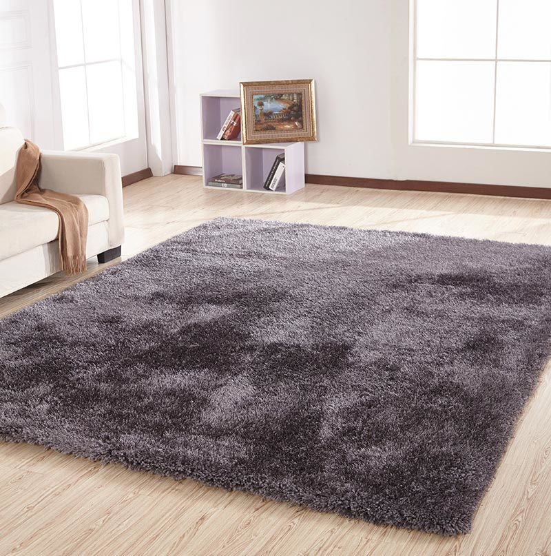 Chubby Shaggy Hand Tufted Area Rug in Grey