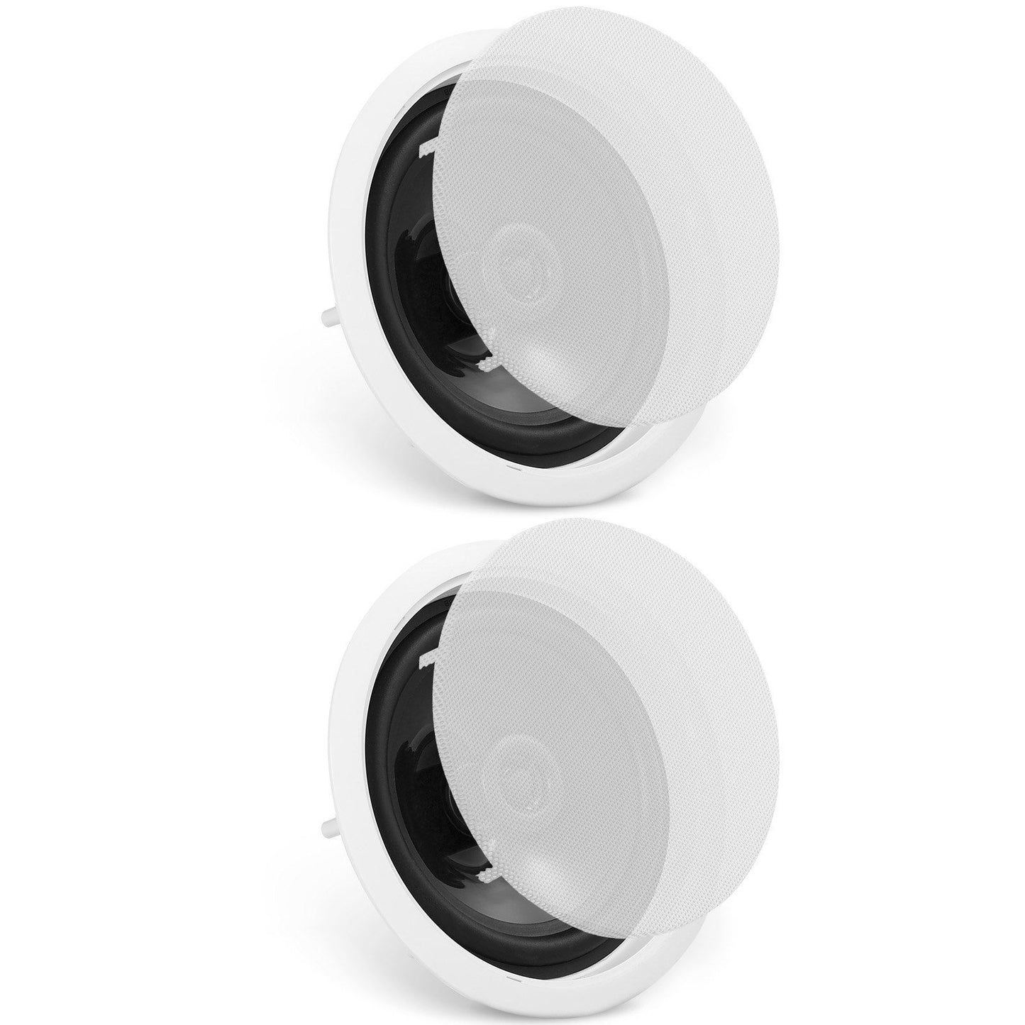 VEVOR 2 PCs 6.5'' Bluetooth in Ceiling Speakers, 150W, Flush Mount Ceiling & in-Wall Speaker System with 8ΩImpedance 89dB Sensitivity, for Home Kitchen Living Room Bedroom or Covered Outdoor Porches