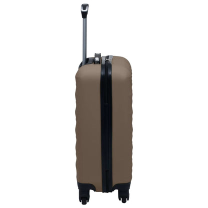 Hardcase Trolley Set 2 pcs Brown ABS