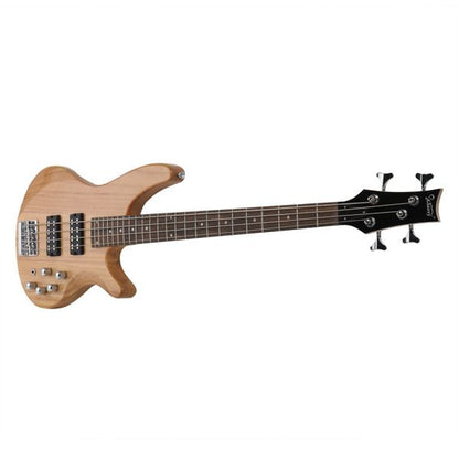 [Do Not Sell on Amazon]Glarry 44 Inch GIB 4 String H-H Pickup Laurel Wood Fingerboard Electric Bass Guitar with Bag and other Accessories Burlywood