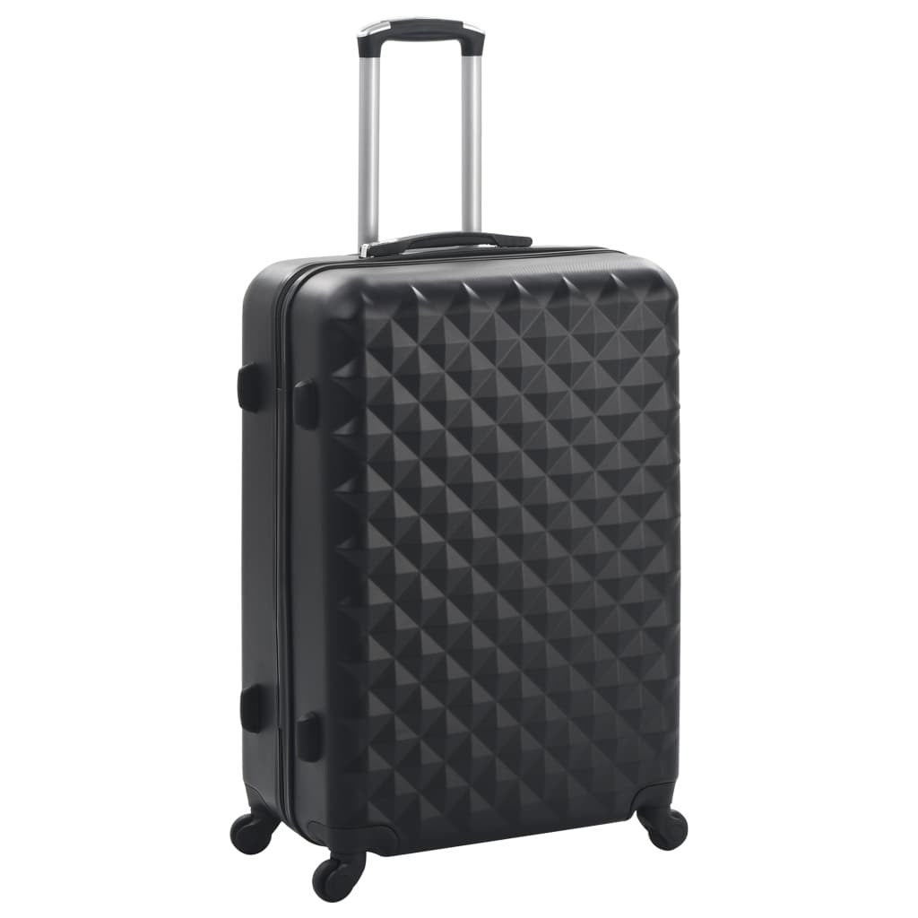 Hardcase Trolley Set 3 pcs Black ABS