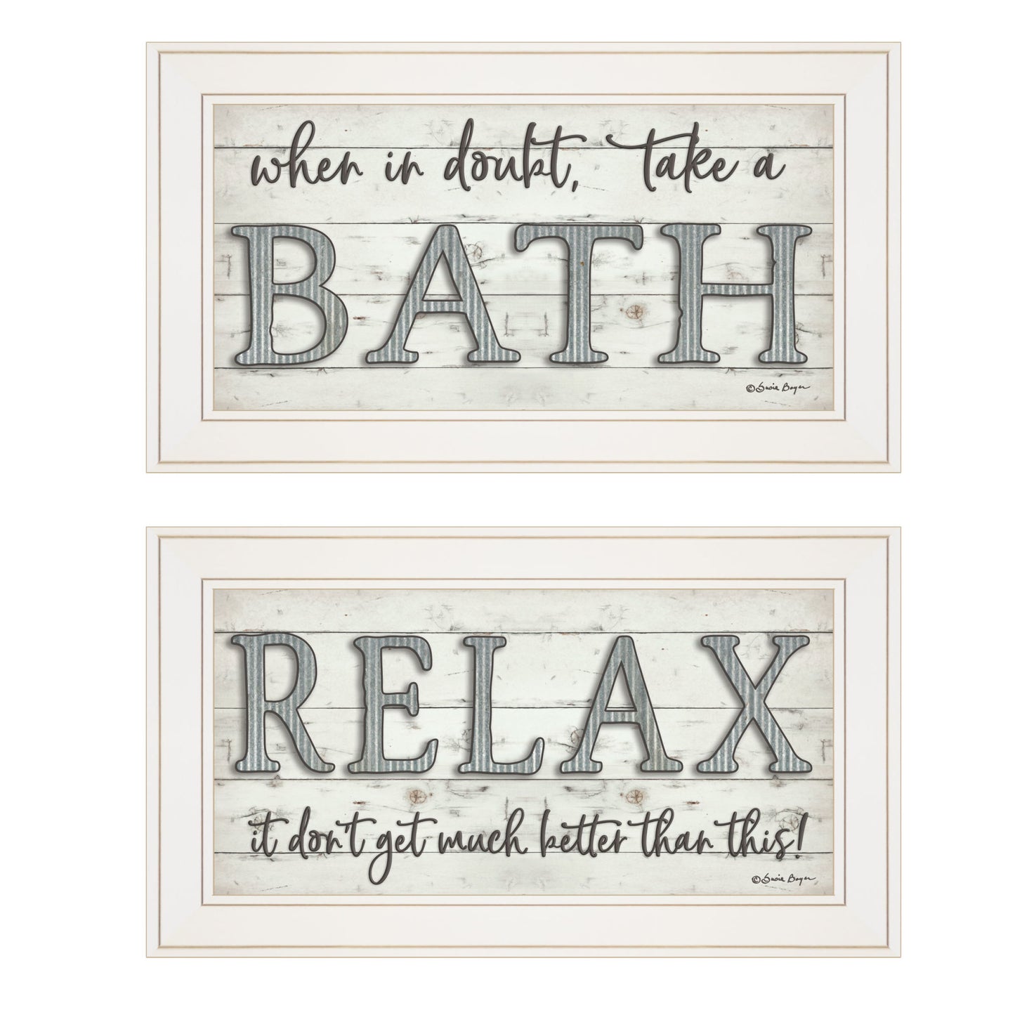 "Bath Relax" Wall Art by Susie Boyer