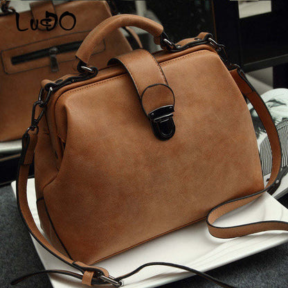 Women Doctor Bag 2024 Mobile Messenger Shoulder Clutch Large Capacity Ladies Scrub Leather Leather Handbag