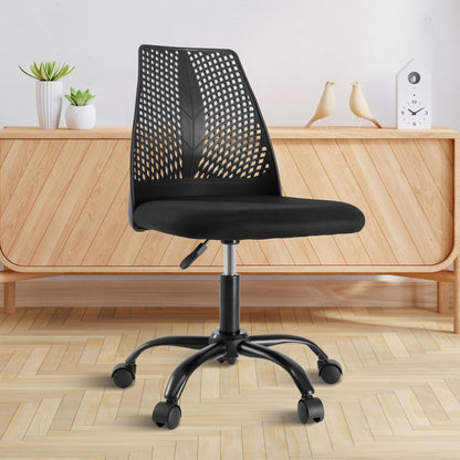 Ergonomic Office and Home Chair with Supportive Cushioning, Black