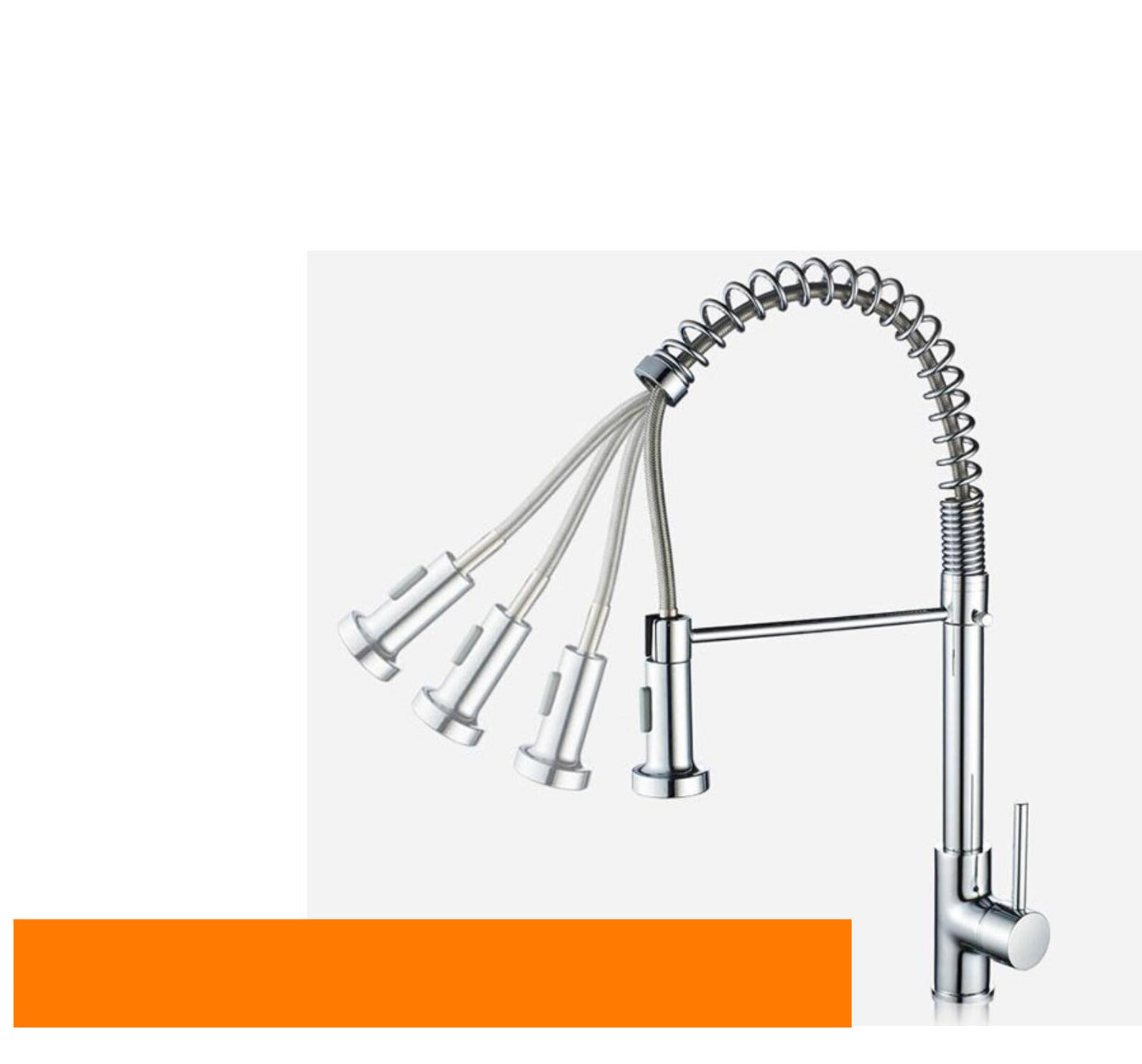 Single Handle Pull Down Sprayer Kitchen Sink Faucet