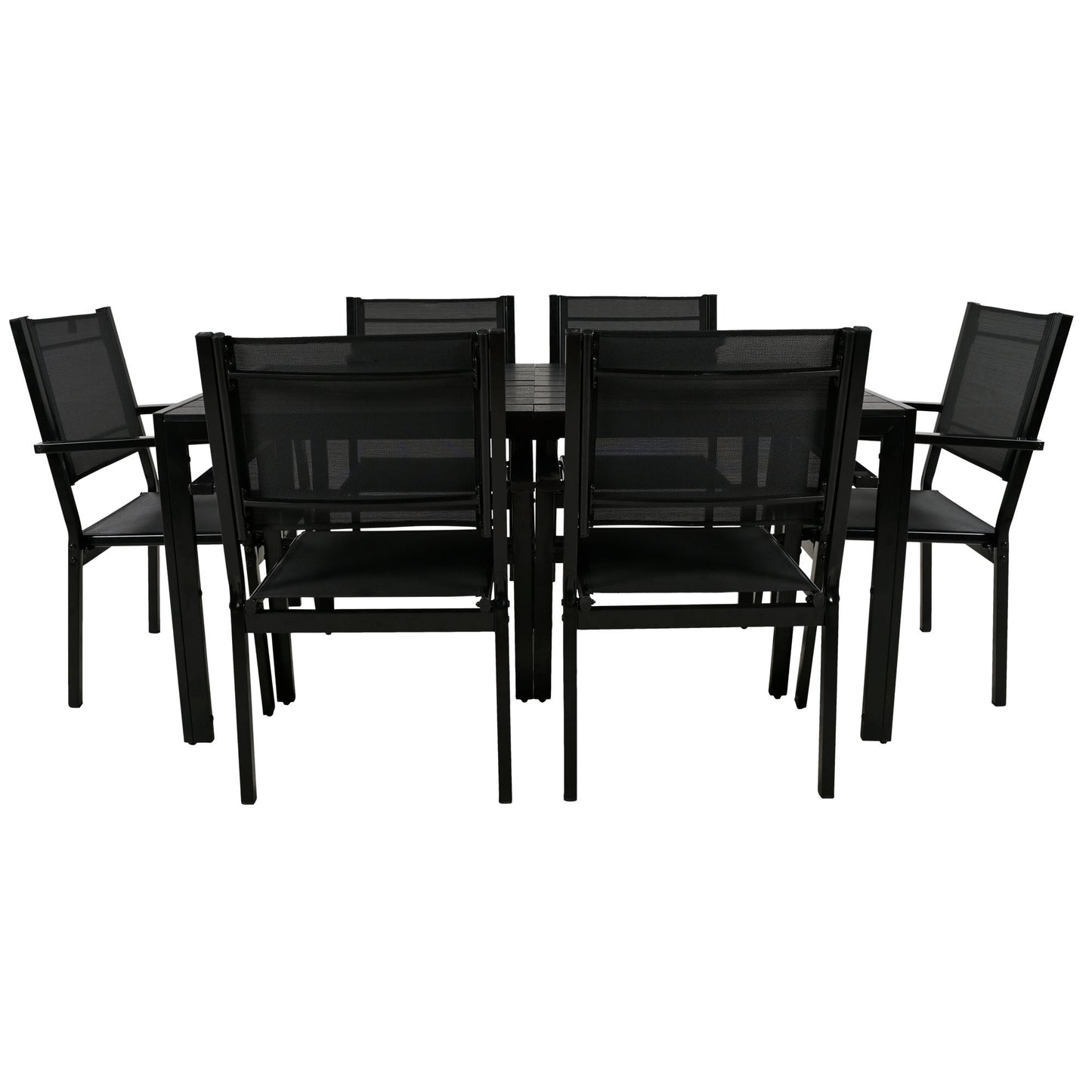 U-Style High-quality Steel Outdoor Table and Chair Set, Suitable for Patio, Balcony, Backyard.