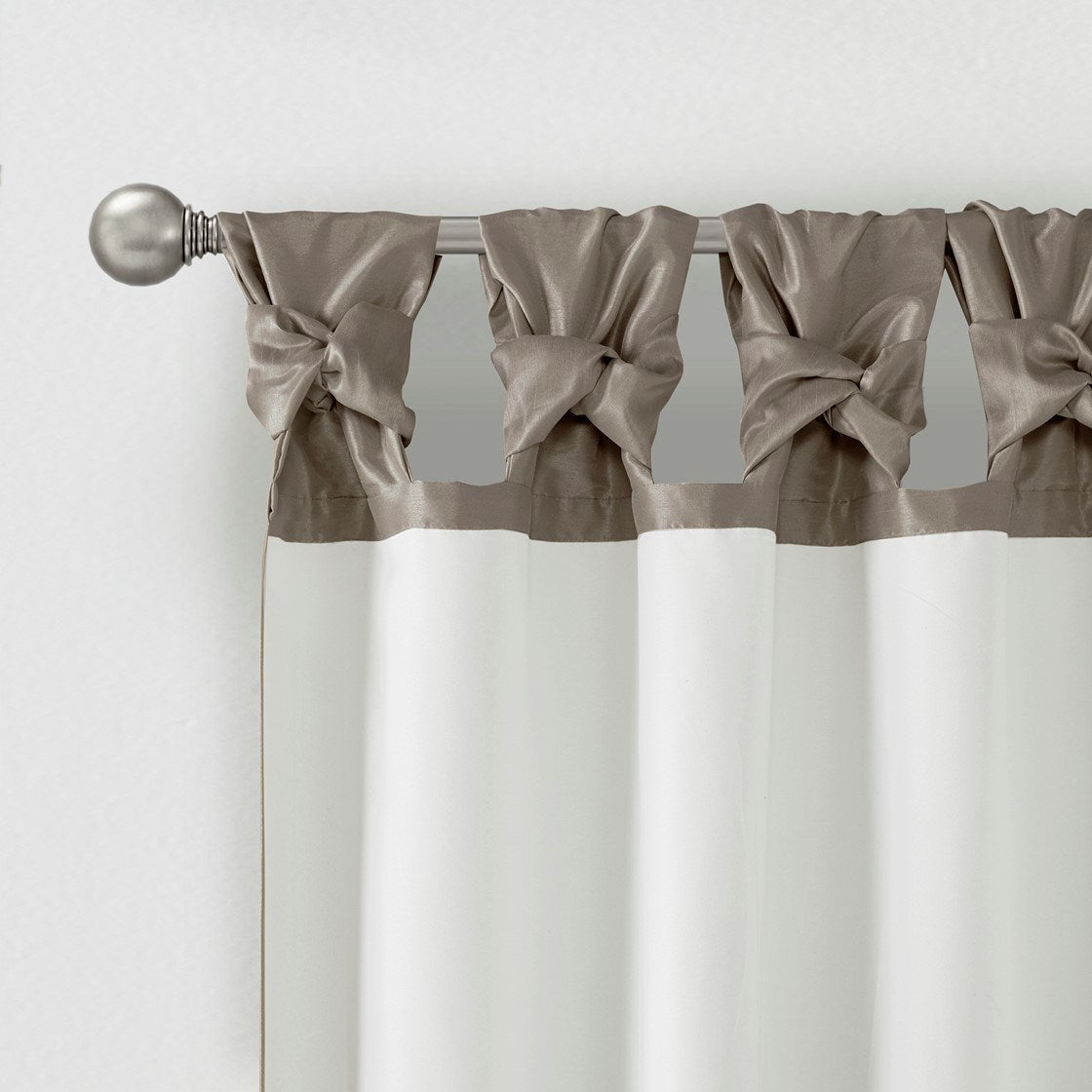 Twist Tab Lined Window Curtain Panel