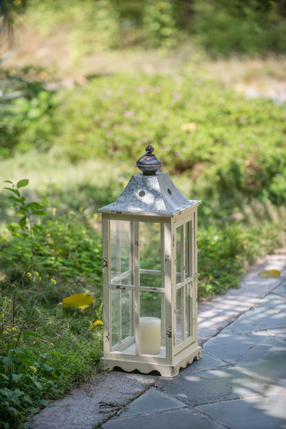 Wooden Candle Lantern Decorative, Hurricane Lantern Holder Decor for Indoor Outdoor, Home Garden Wedding