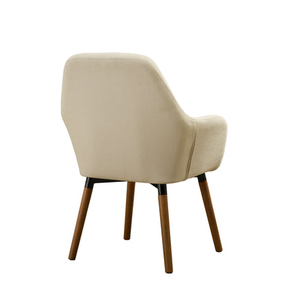 Tuchico Contemporary Fabric Accent Chair, Tan