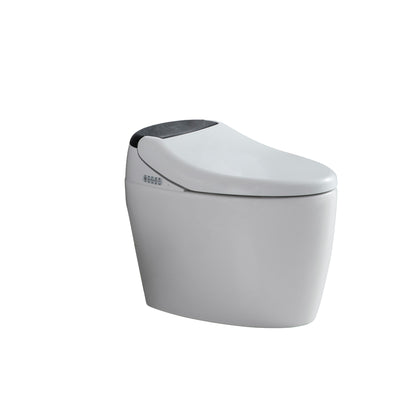 Smart Toilet with Bidet Built in, Smart Bidet Toilet Seat with AUTO Open&Close and Remote Control, Tankless Toilet with Full Wash, Kid Wash, Lady Care Wash, Bidet with Warm Water and Air Dryer